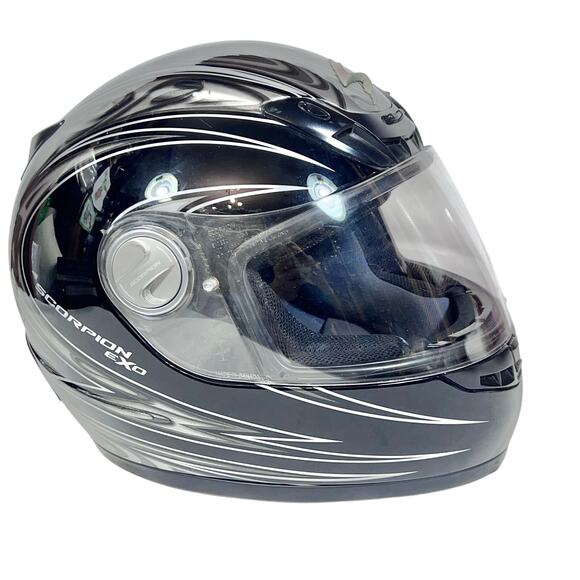 Scorpion EXO Motorcycle Helmet Black Size XL Visor Racing Motorcross - Picture 6 of 16